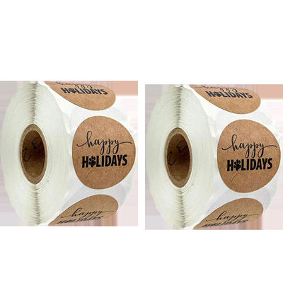 Okrągłe wodoodporne błyszczące niestandardowe naklejki na etykiety Rolka z nadrukiem Logo marki