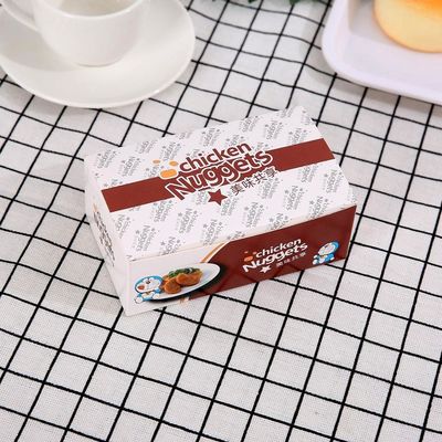 Ivory Borad Anti Oil BOPP Sealable Fried Chicken Box Lakierowanie