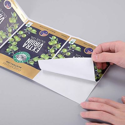 Samoprzylepna etykieta BOPP Naklejka na produkt Odporne na promieniowanie UV naklejki do druku w kształcie koła