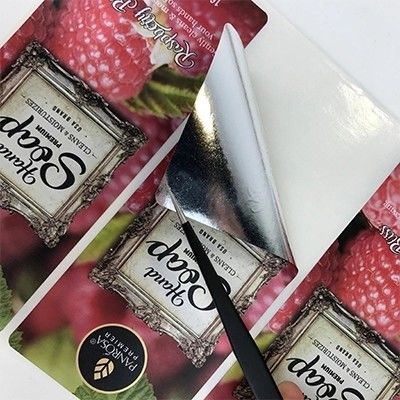 Kość słoniowa Papier samoprzylepny z nadrukiem Naklejka na butelkę z soku kieliszek do wina